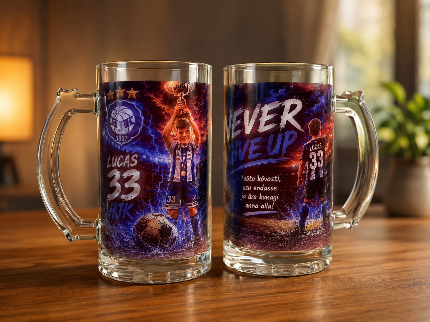 Custom Transparent Glass Mug